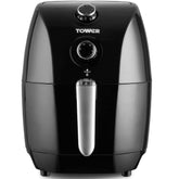 Tower T17025 Vortx Compact Air Fryer, 1.5L – 900W, Rapid Air Circulation, 30-Min Timer, Healthy Low-Oil Cooking, Black